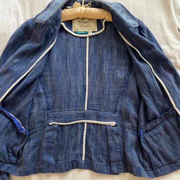 Anthropologie Cartonnier Jacket - Blue Denim Color M - Picture 8 of 11
